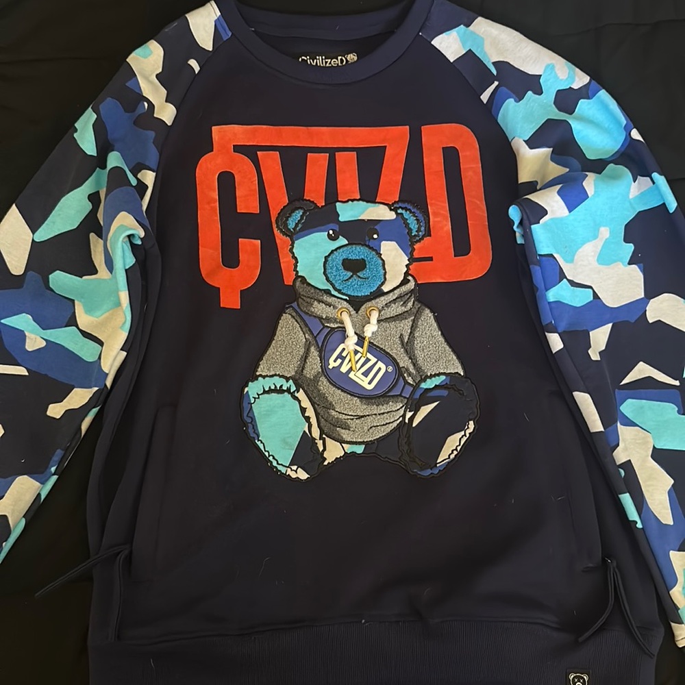 Civilized Clothing Camo Bear hoodie